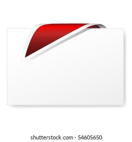 Vector business card with navigation arrow