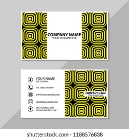 Vector business card pattern design template
