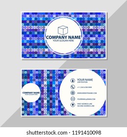 Vector business card pattern design template
