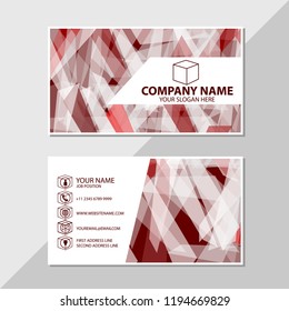 Vector business card pattern design template