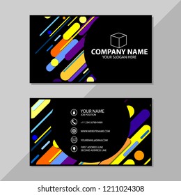 Vector business card pattern design template