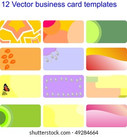 Vector. Business card set 02