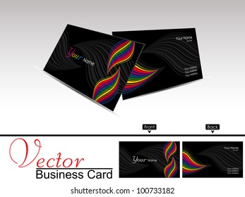 vector business card set