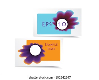 vector business card set