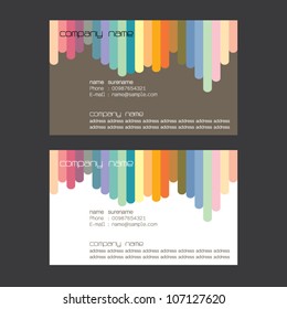 Vector business card set