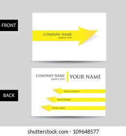 vector business card set.