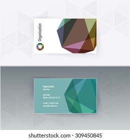 Vector business card set