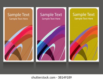 vector business card set