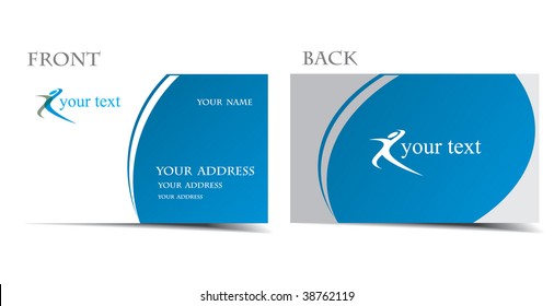 vector business card set