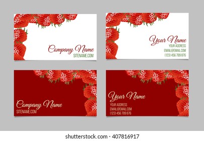 Vector business card set.