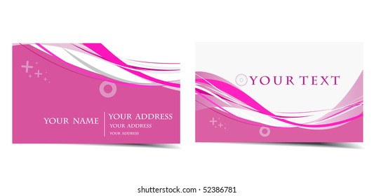 vector business card set