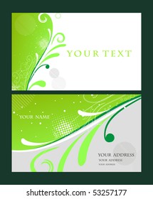 vector business card set