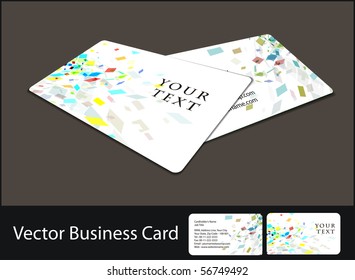 vector business card set