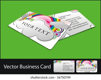 vector business card set