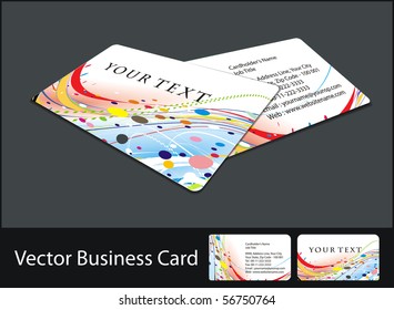 vector business card set