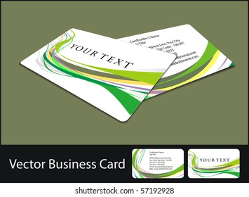 vector business card set.