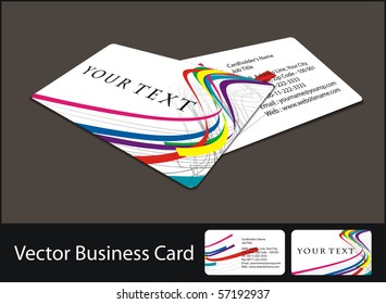vector business card set.