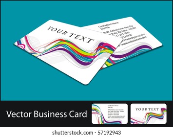 vector business card set.