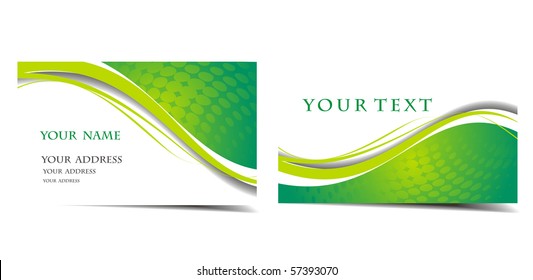 vector business card set.