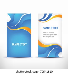 Vector business card set