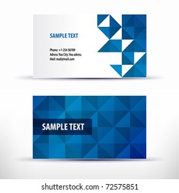 Vector business card set