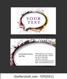 vector business card set