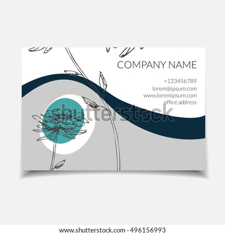 Vector Business Card Set Art Manager Stock Vector Royalty Free