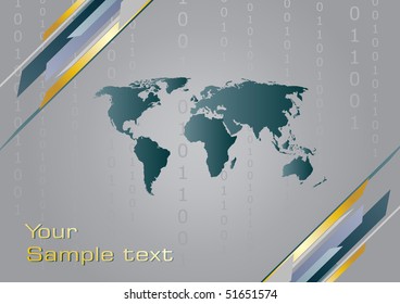 Vector business card set. Clip-art