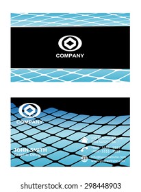 Vector business card set, elements for design
