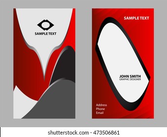 Vector business card set, elements for design
