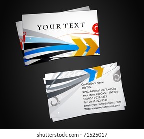 vector business card set, elements for design.