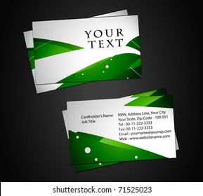 vector business card set, elements for design.