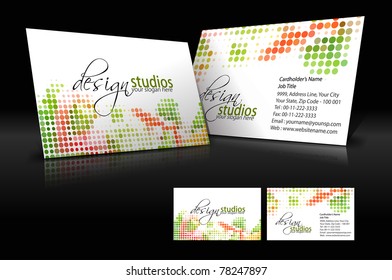 Vector Business Card Set , Elements For Design.