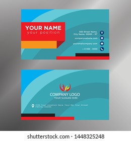 Vector business card set EPS 10 vector, grouped for easy editing, no open shapes or paths.