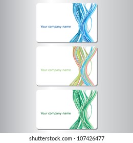 Vector business card set. Illustration EPS8