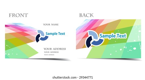 vector business card set, for more business card of this type please visit my gallery