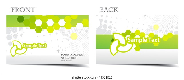 vector business card set, for more business card of this type please visit my gallery