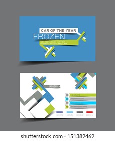 Vector Business Card Set Template.