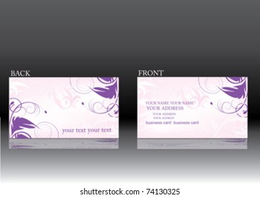 vector business card set wit place for text