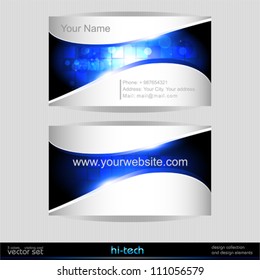 Vector business card template.