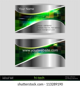 Vector business card template.