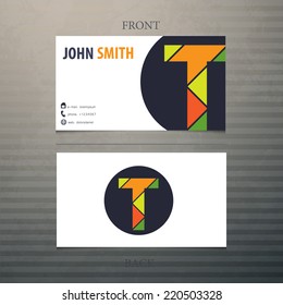 Vector business card template