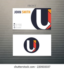 Vector business card template