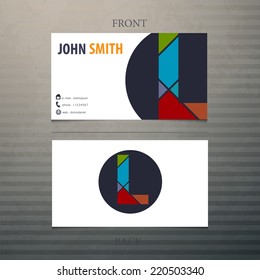 Vector business card template