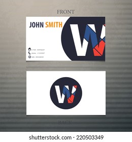 Vector business card template