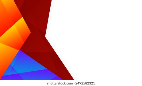 vector business card template with abstract shapes