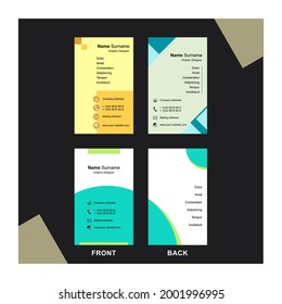Vector Business Card Template With Attractive Design