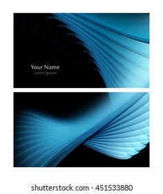 Vector business card template. Elements for design. Eps10 vector illustration