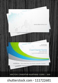 vector business card template set