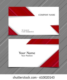 Vector business card templates. Modern design for corporate ID. Eps10 illustration